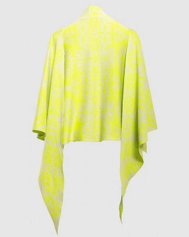 LANARTO slow fashion Schultertuch Blütenzauber aus 100% Bio-Baumwolle Feinstrick made in germany