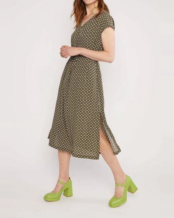 Blutsgeschwister Midikleid Total Liberty Maniac - Botanical Mosaico