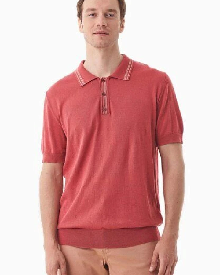 ORGANICATION Strick-Poloshirt aus Bio-Baumwolle