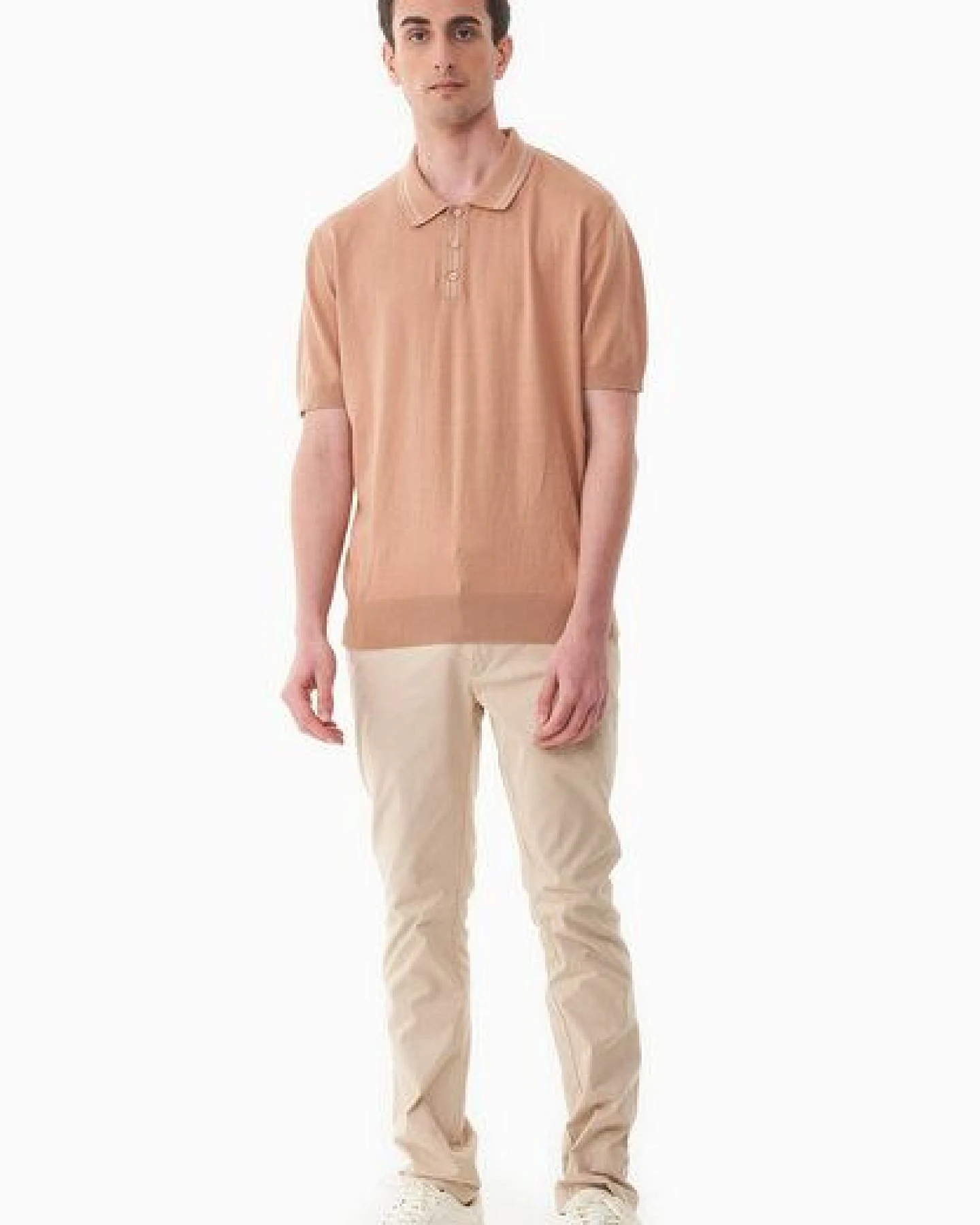 ORGANICATION Strick-Poloshirt aus Bio-Baumwolle – Ansicht 2