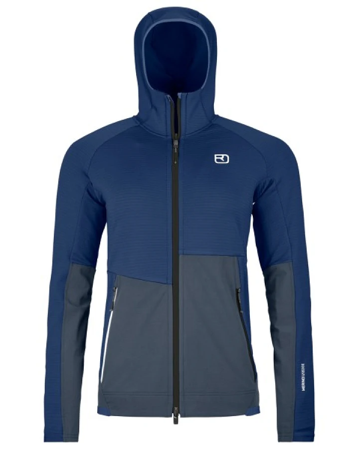 Ortovox - Women's Fleece Rib Hoody - Fleecejacke Gr XS blau