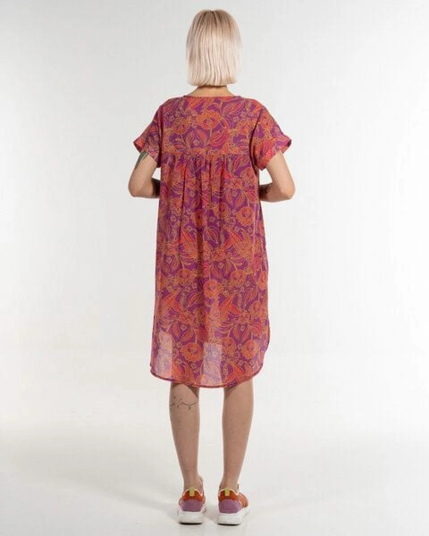 Alma & Lovis Print-Blusenkleid aus feinem Bio-Baumwoll-Batist – Ansicht 4