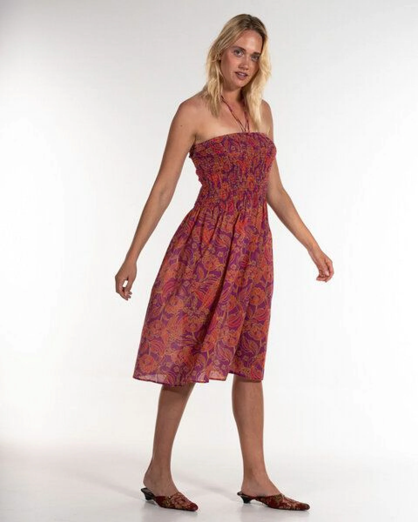 Alma & Lovis 2 in 1: Print-Kleid und -Rock aus Bio-Baumwoll-Batist – Ansicht 3
