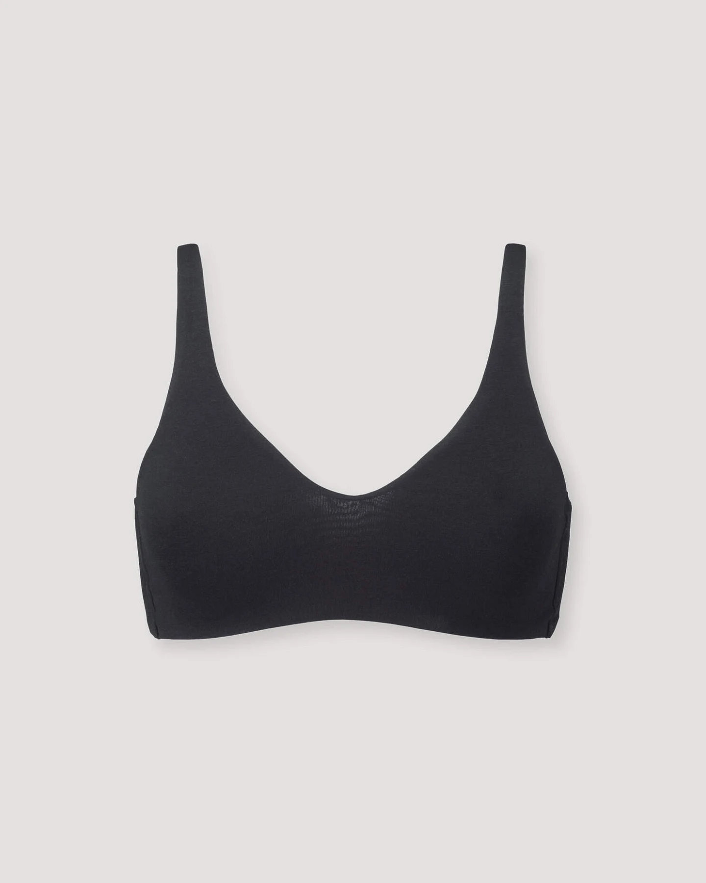 hessnatur Damen Soft BH PURE SENSE aus TENCEL™ Modal - schwarz - Größe 38 – Ansicht 3
