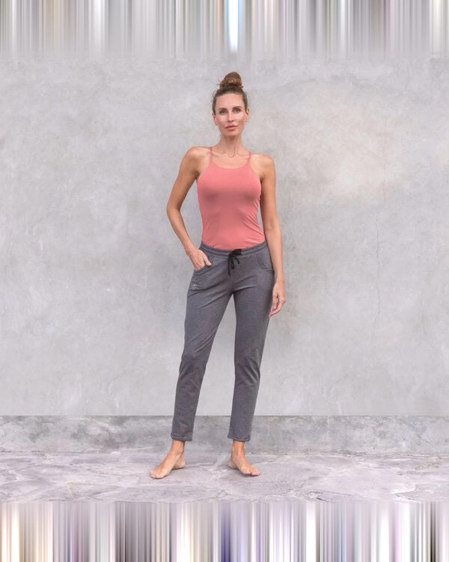Jaya MANU - Damen - Top für Yoga aus Biobaumwolle – Ansicht 3