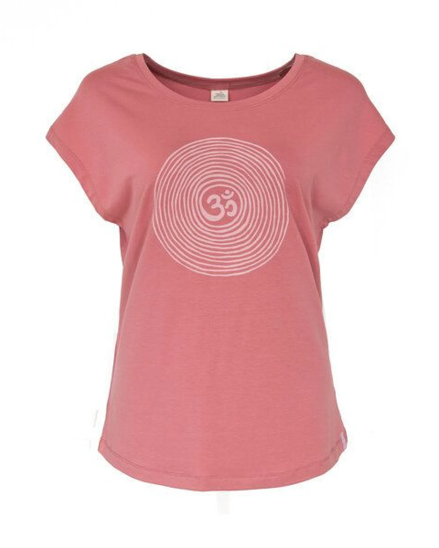 Jaya OM TENCEL - Damen - Yogashirt mit Om-Spiral-Frontprint aus Tencel-Baumwoll-Mix – Ansicht 3