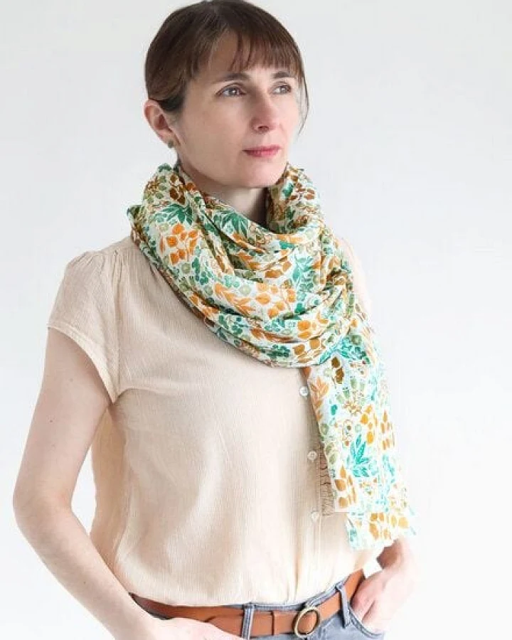 Djian Schal aus 100% Bio-Baumwolle – Lily