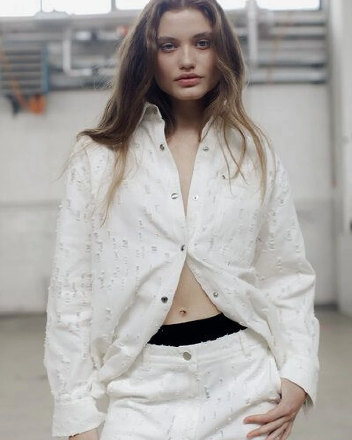 IVA RYCH Jeans in weiß I Deadstock – Ansicht 2
