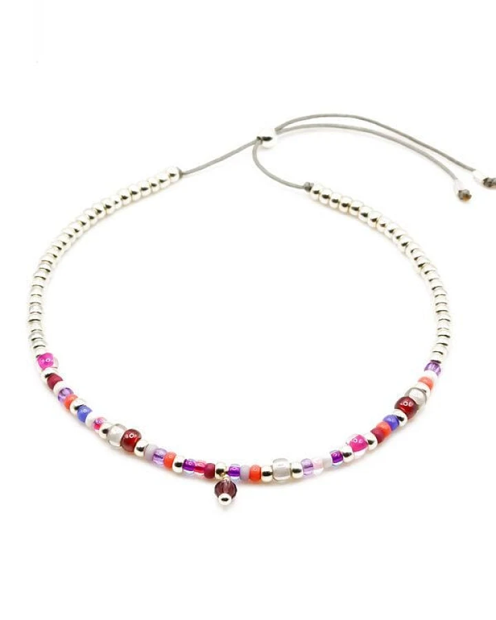 juni Boho Perlenarmband Wildflower - Silber oder Gold