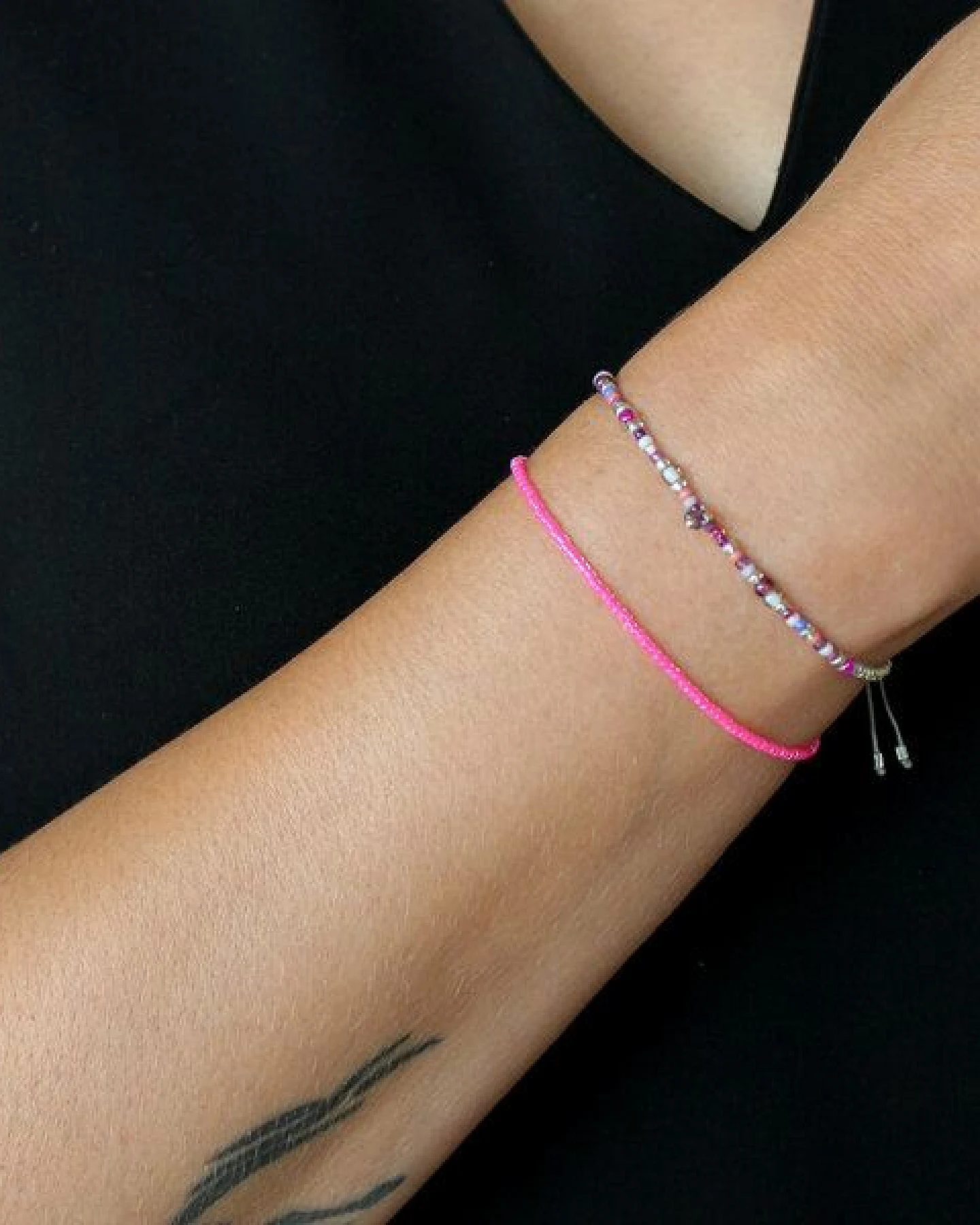 juni Boho Perlenarmband Wildflower - Silber oder Gold – Ansicht 3