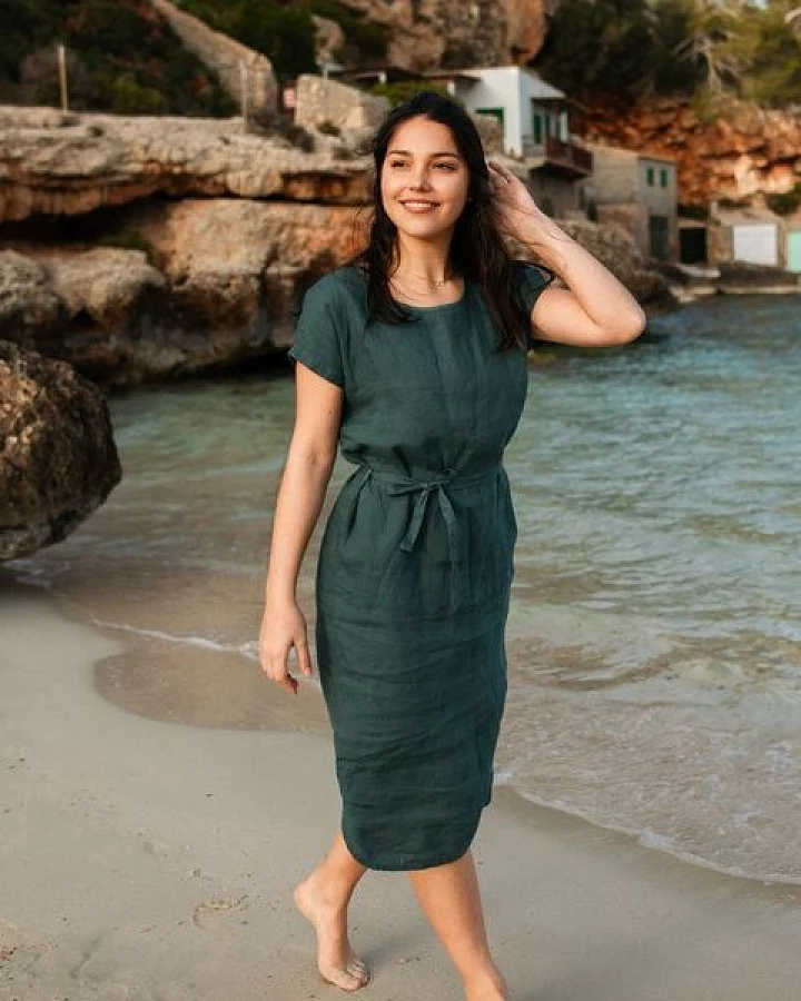 NORDLICHT Leinen Kleid aus 100% Leinen ELIN