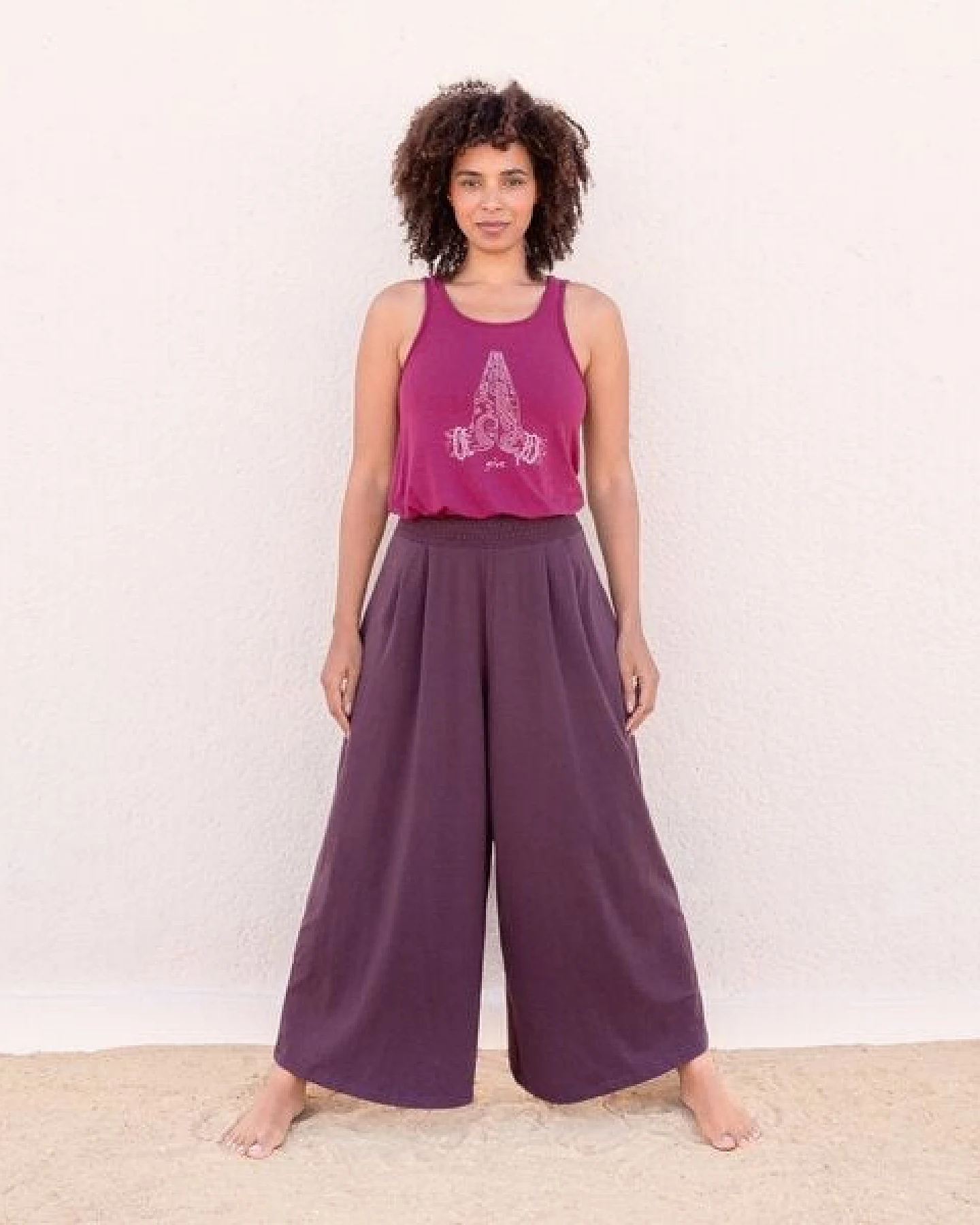Jaya DIANA- lockere bis weite geschnittene lounge Pants, für jede Figur geeignet, für Yoga, Leisure, Arbeit oder Evenings – Ansicht 2