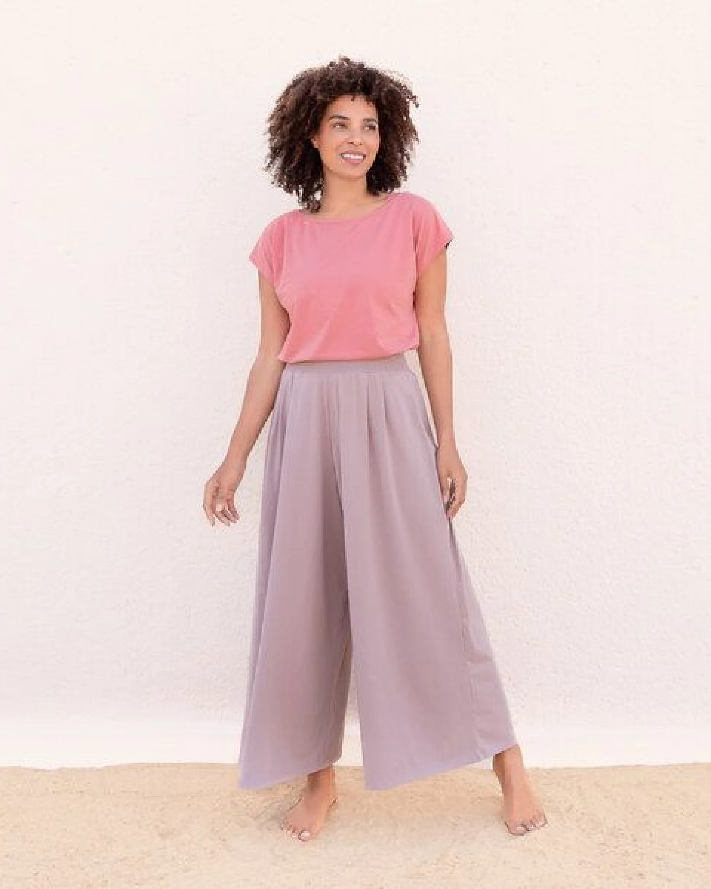 Jaya DIANA- lockere bis weite geschnittene lounge Pants, für jede Figur geeignet, für Yoga, Leisure, Arbeit oder Evenings – Ansicht 2