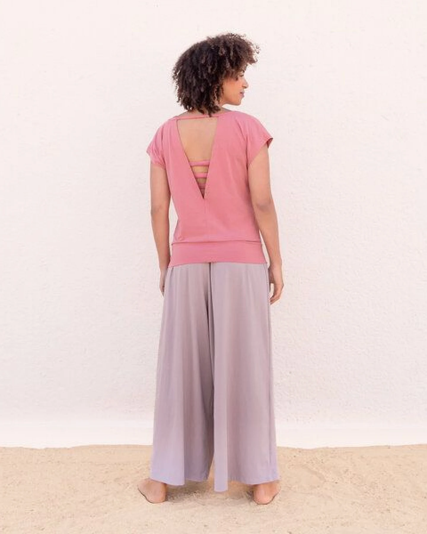 Jaya DIANA- lockere bis weite geschnittene lounge Pants, für jede Figur geeignet, für Yoga, Leisure, Arbeit oder Evenings – Ansicht 4
