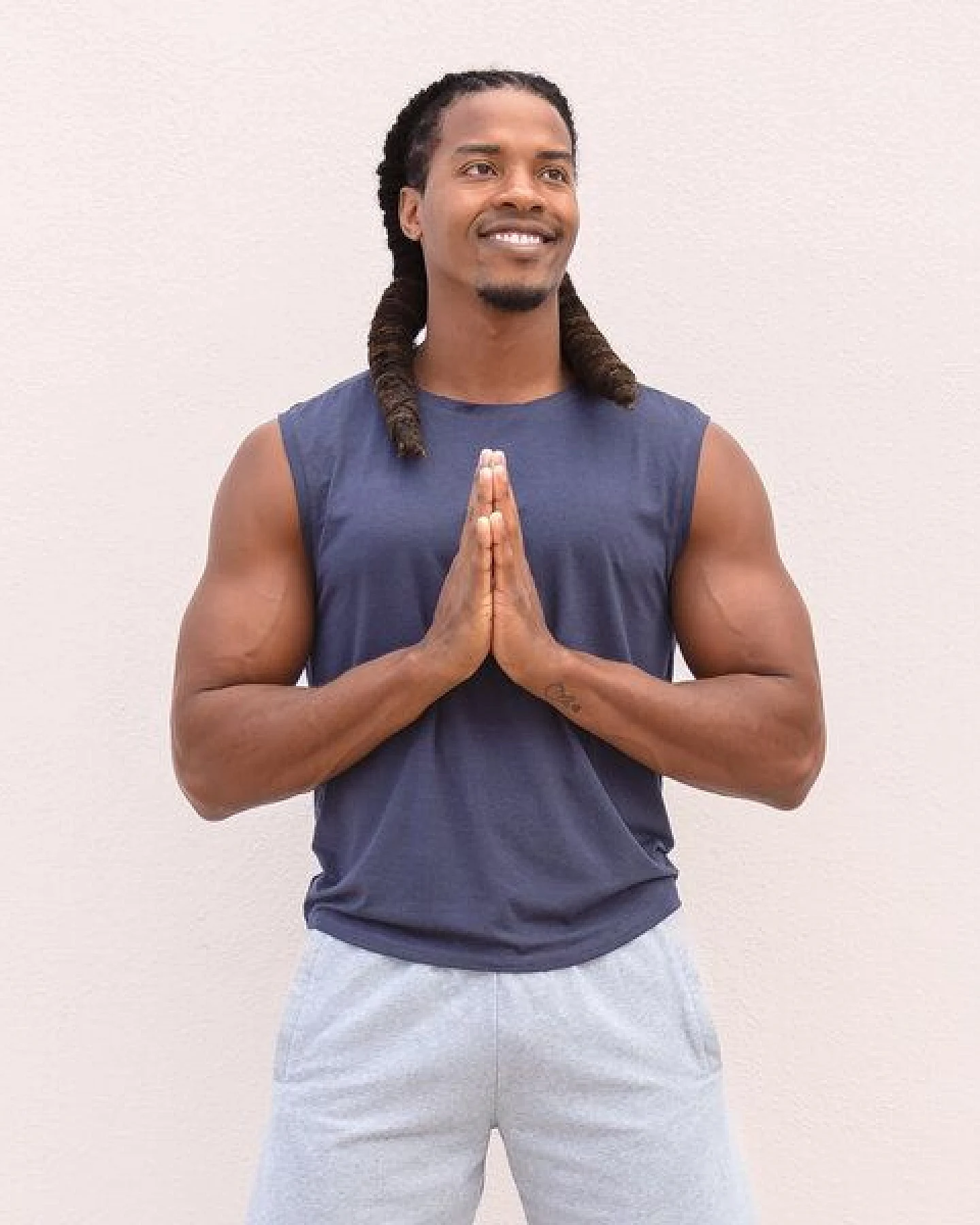 Jaya TOMMY - Herren - Atmungsaktives Tank Top aus softer, elastischer Tencel-Biobaumwoll-Mix, Yoga, Workout and andere Bewegungskünste – Ansicht 4