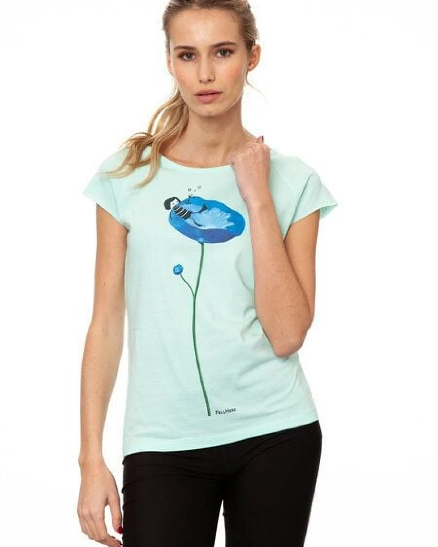 FellHerz Damen T-Shirt Swimming Pool moonlight jade bio & fair & vegan – Ansicht 4