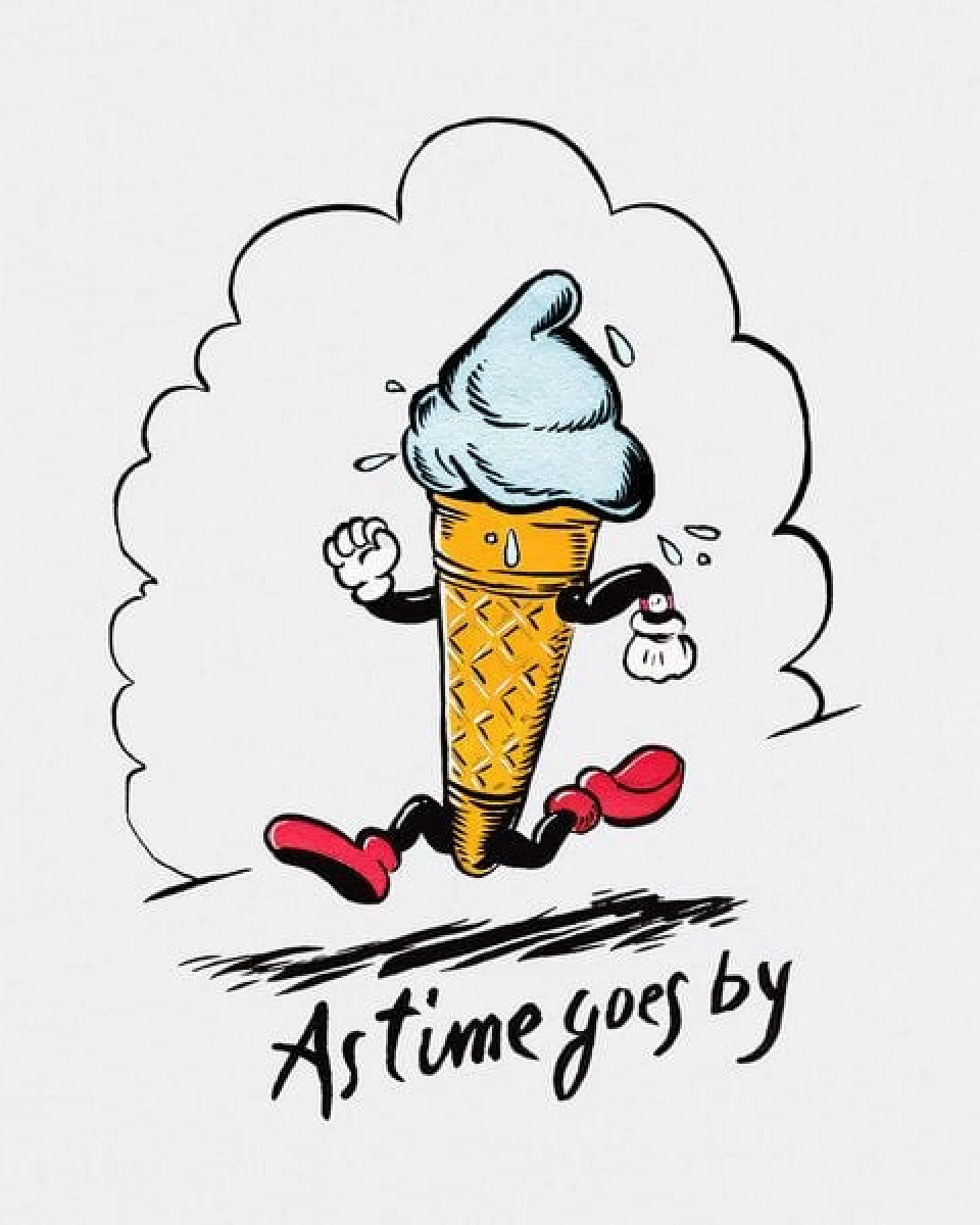 Spangeltangel T-Shirt "Eis", T-Shirt, Bio-Baumwolle, Eiswaffel, Unisex, Sommer – Ansicht 2
