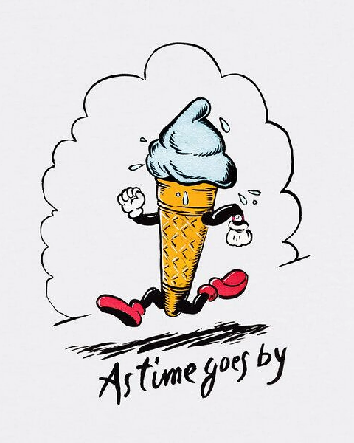 Spangeltangel T-Shirt "Eis", T-Shirt, Bio-Baumwolle, Eiswaffel, Unisex, Sommer – Ansicht 2