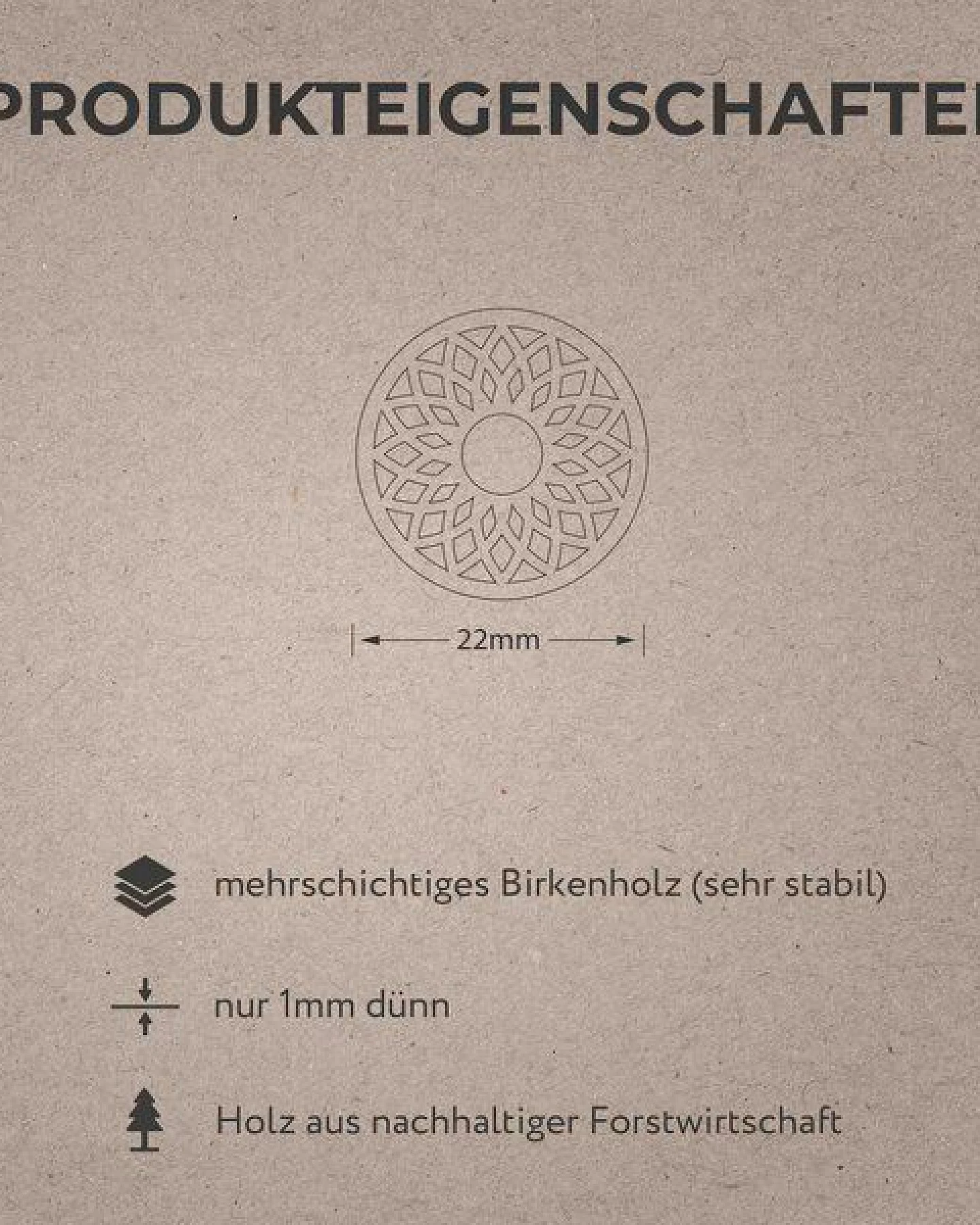 feinformart Ohrringe / Ohrhänger aus Holz - Spirit – Ansicht 3