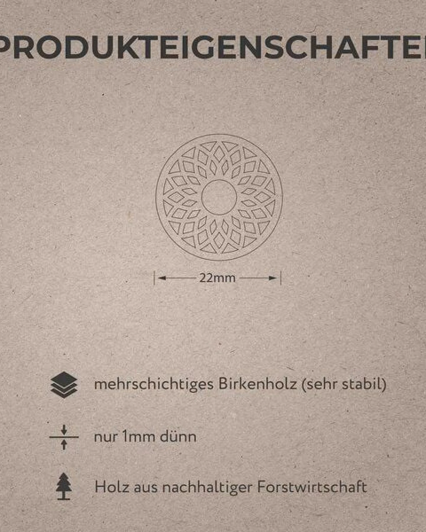 feinformart Ohrringe / Ohrhänger aus Holz - Spirit – Ansicht 3