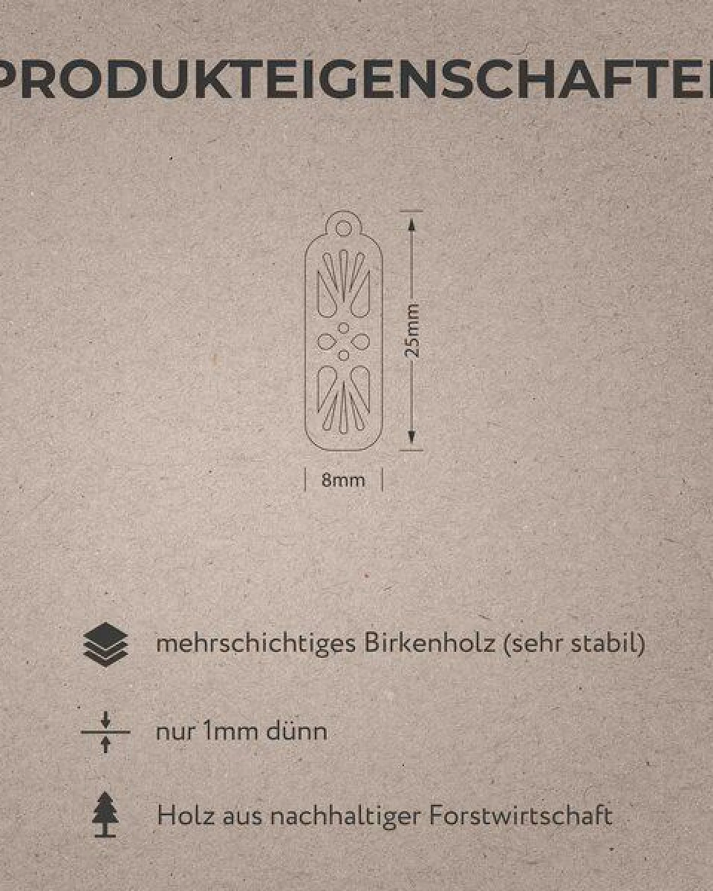 feinformart Ohrringe / Ohrhänger aus Holz - Harmony – Ansicht 3