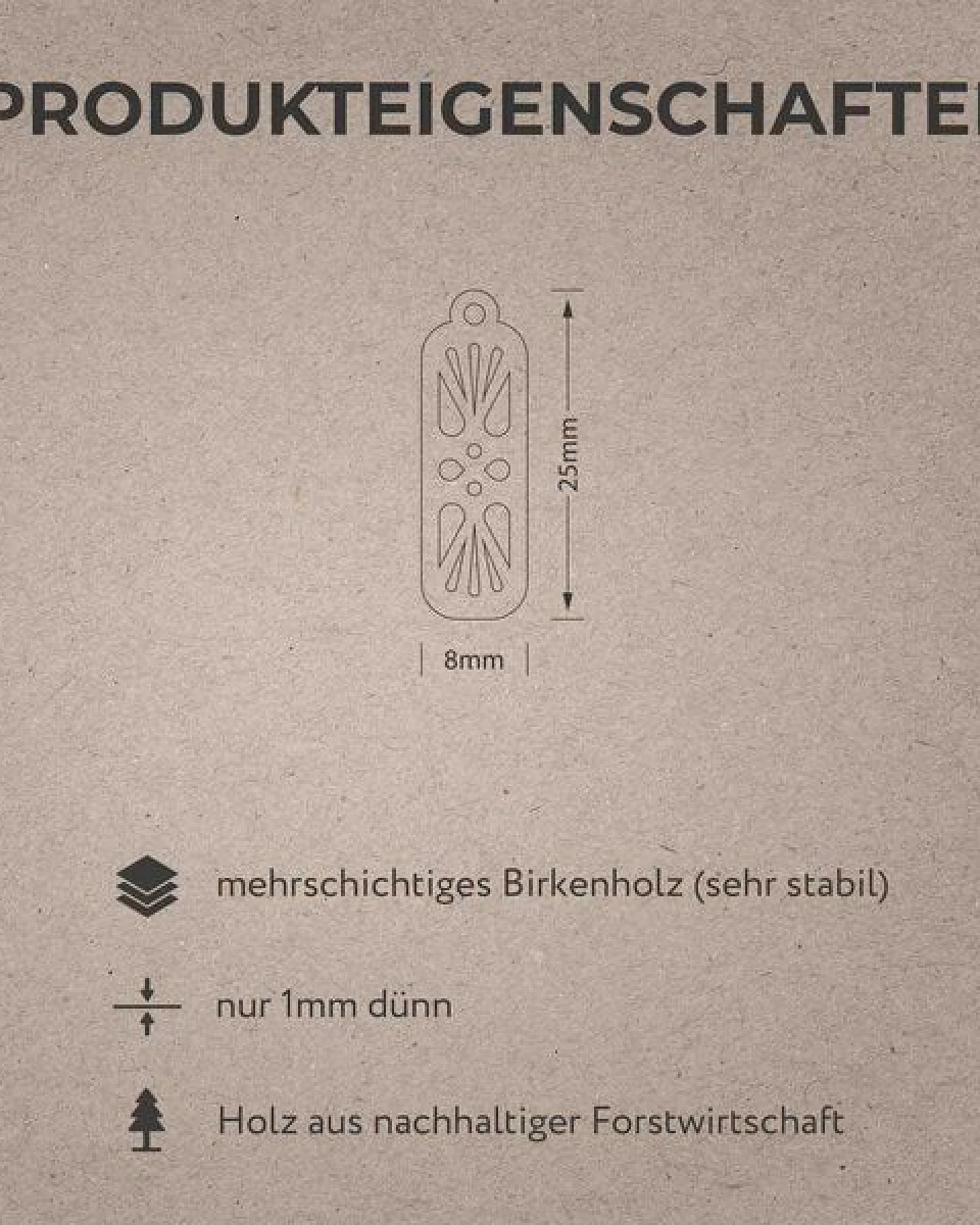 feinformart Ohrringe / Ohrhänger aus Holz - Harmony – Ansicht 3