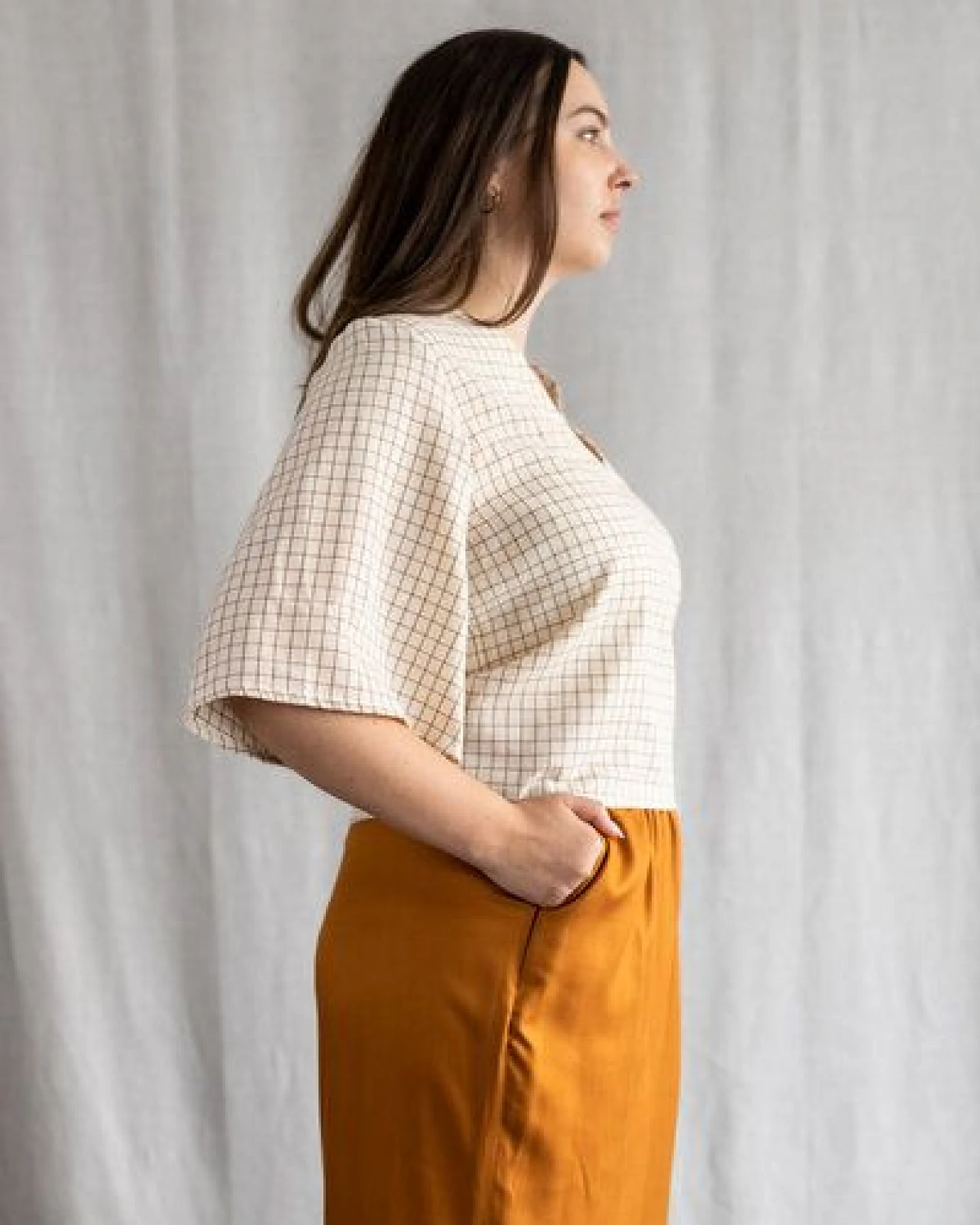 Jyoti - Fair Works Baumwoll Bluse Vasanta – Ansicht 4