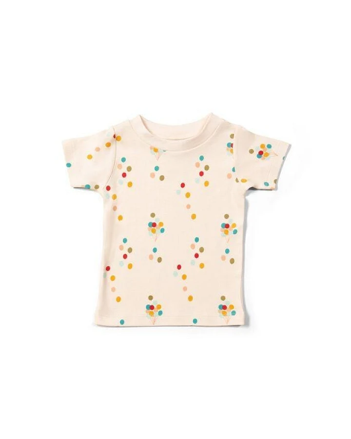 Little Green Radicals Kinder T-Shirt mit Ballonaufdruck – GOTS & Fairtrade