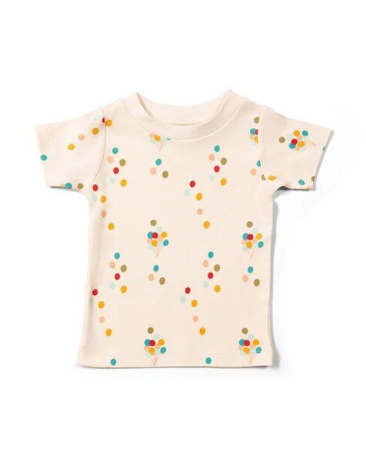 Little Green Radicals Kinder T-Shirt mit Ballonaufdruck – GOTS & Fairtrade