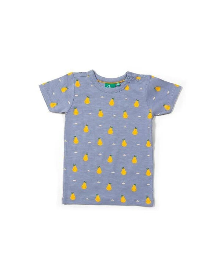 Little Green Radicals Kinder T-Shirt mit Birnenaufdruck – Fairtrade & GOTS-zertifiziert