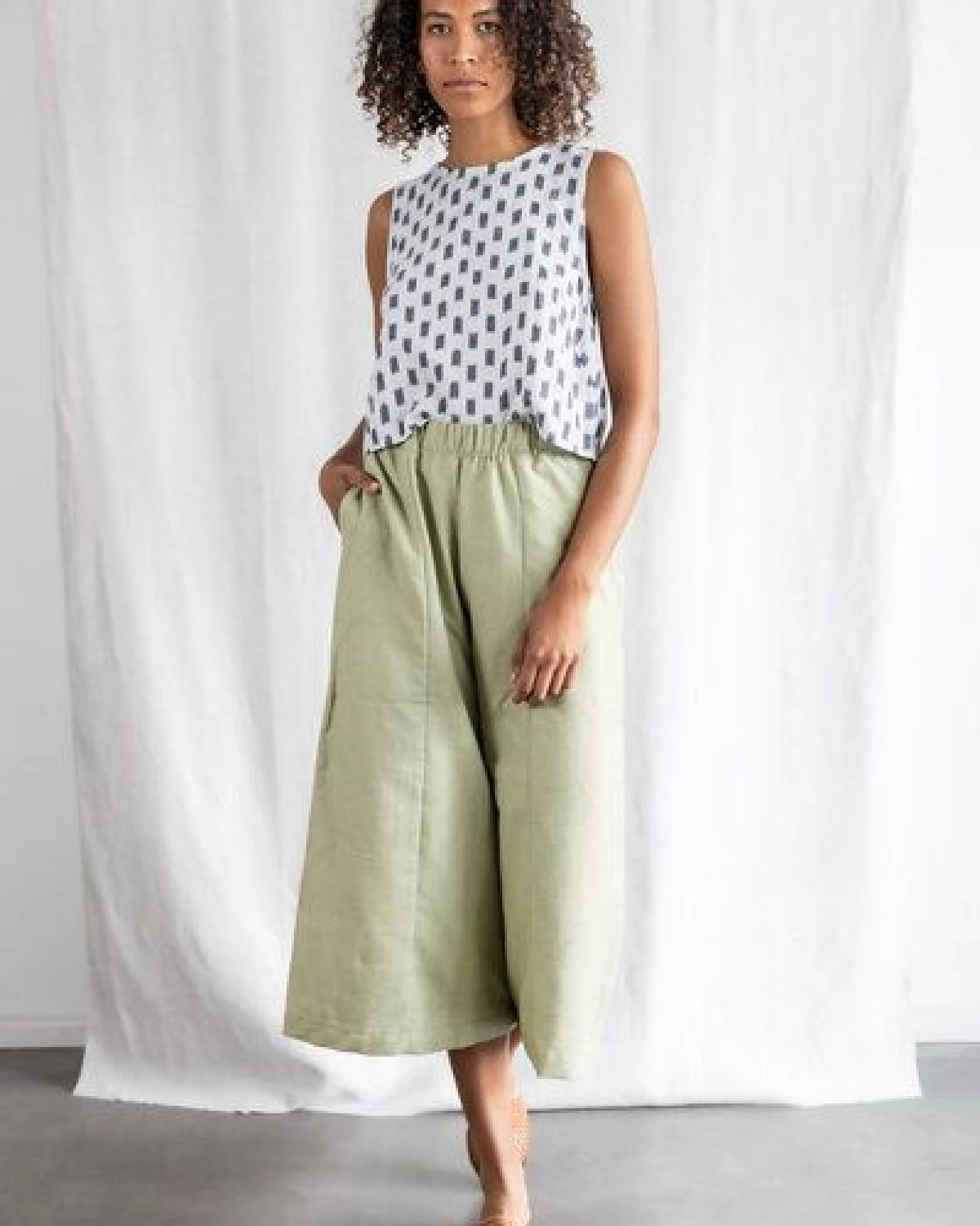 Jyoti - Fair Works Bio-Baumwoll Culotte Padma – Ansicht 2