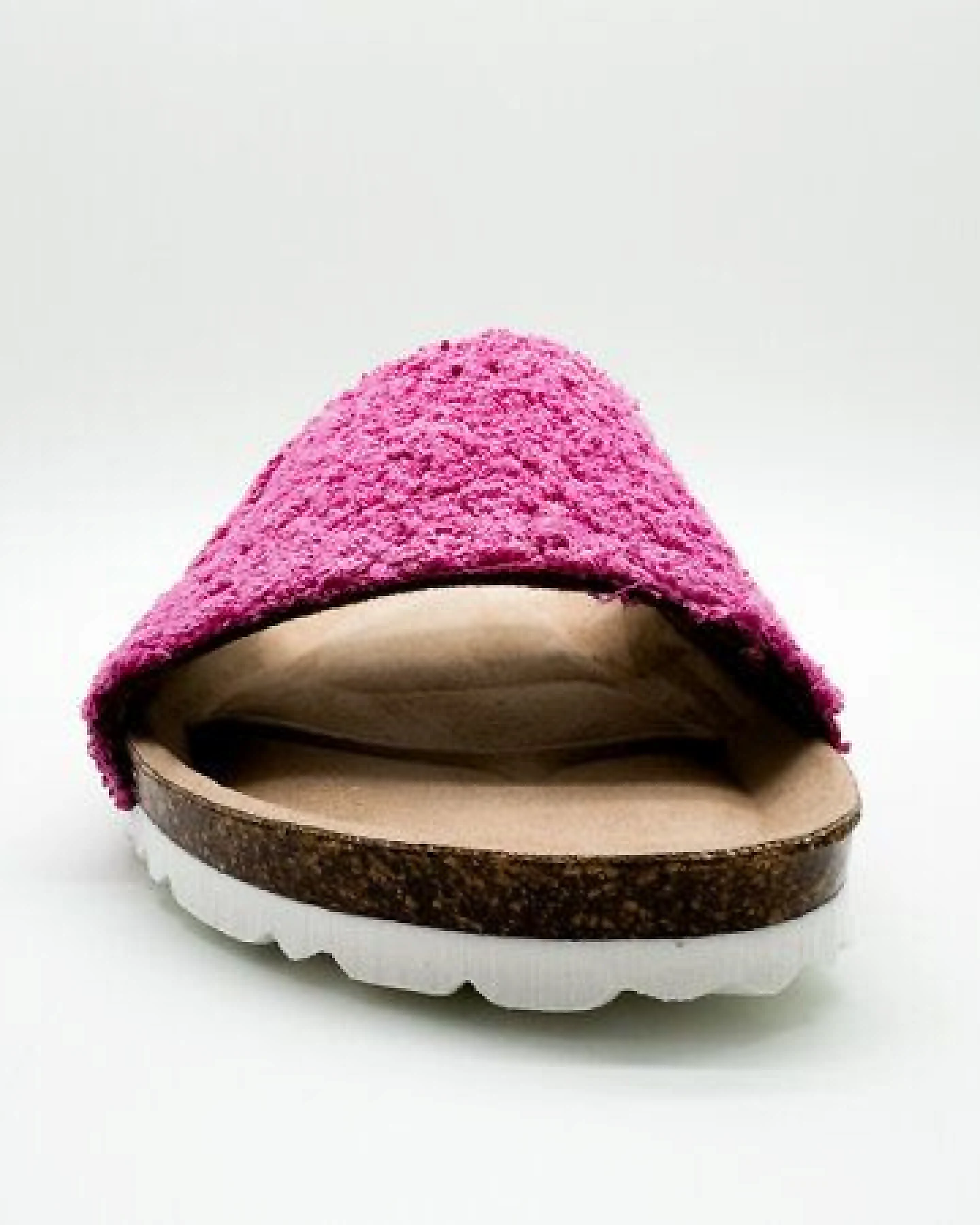 Vegane "thies ® Eco Bio Terry Slide" Sandale aus Bio-Baumwolle Frottee – Ansicht 2