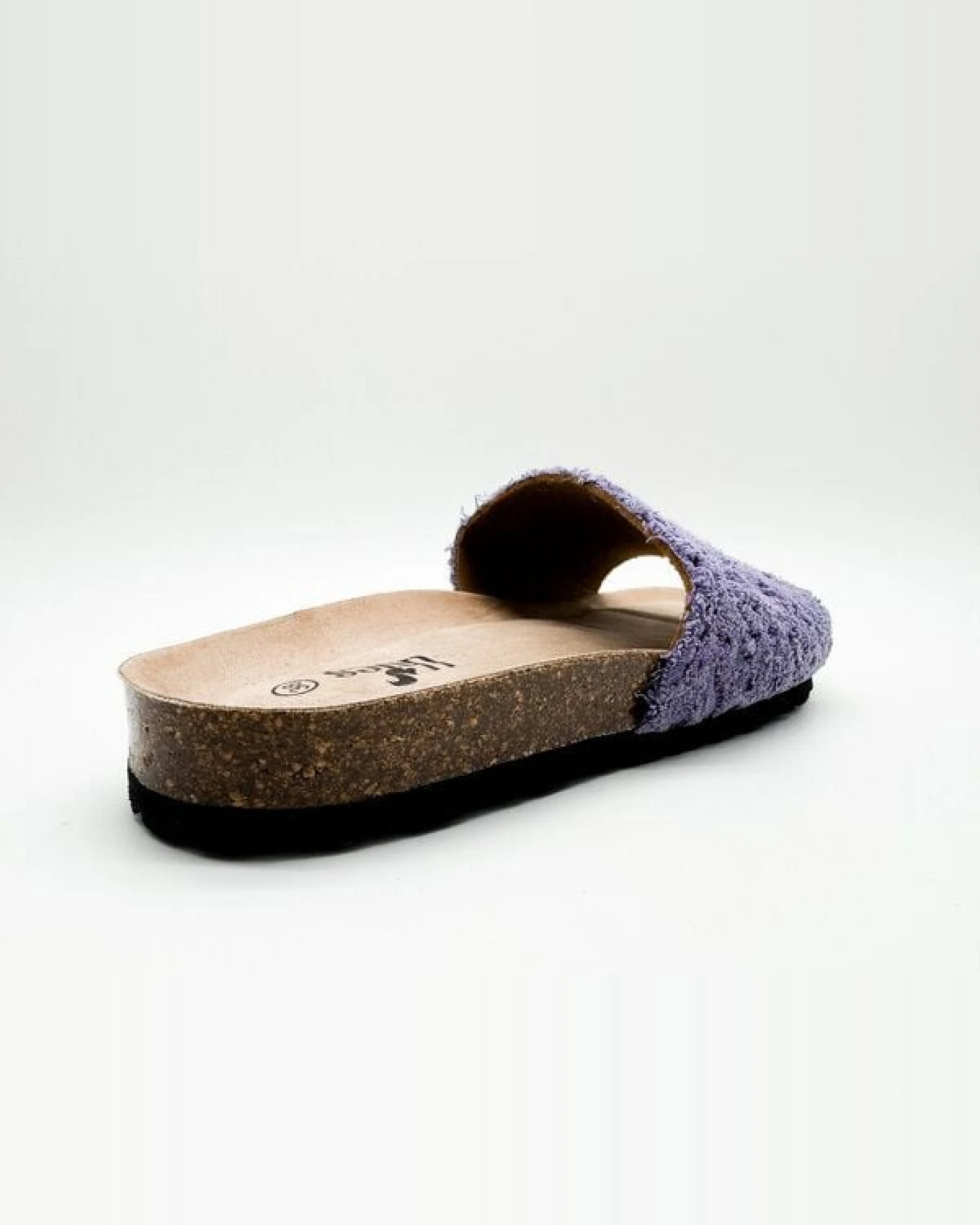 Vegane "thies ® Eco Bio Terry Slide" Sandale aus Bio-Baumwolle Frottee – Ansicht 4