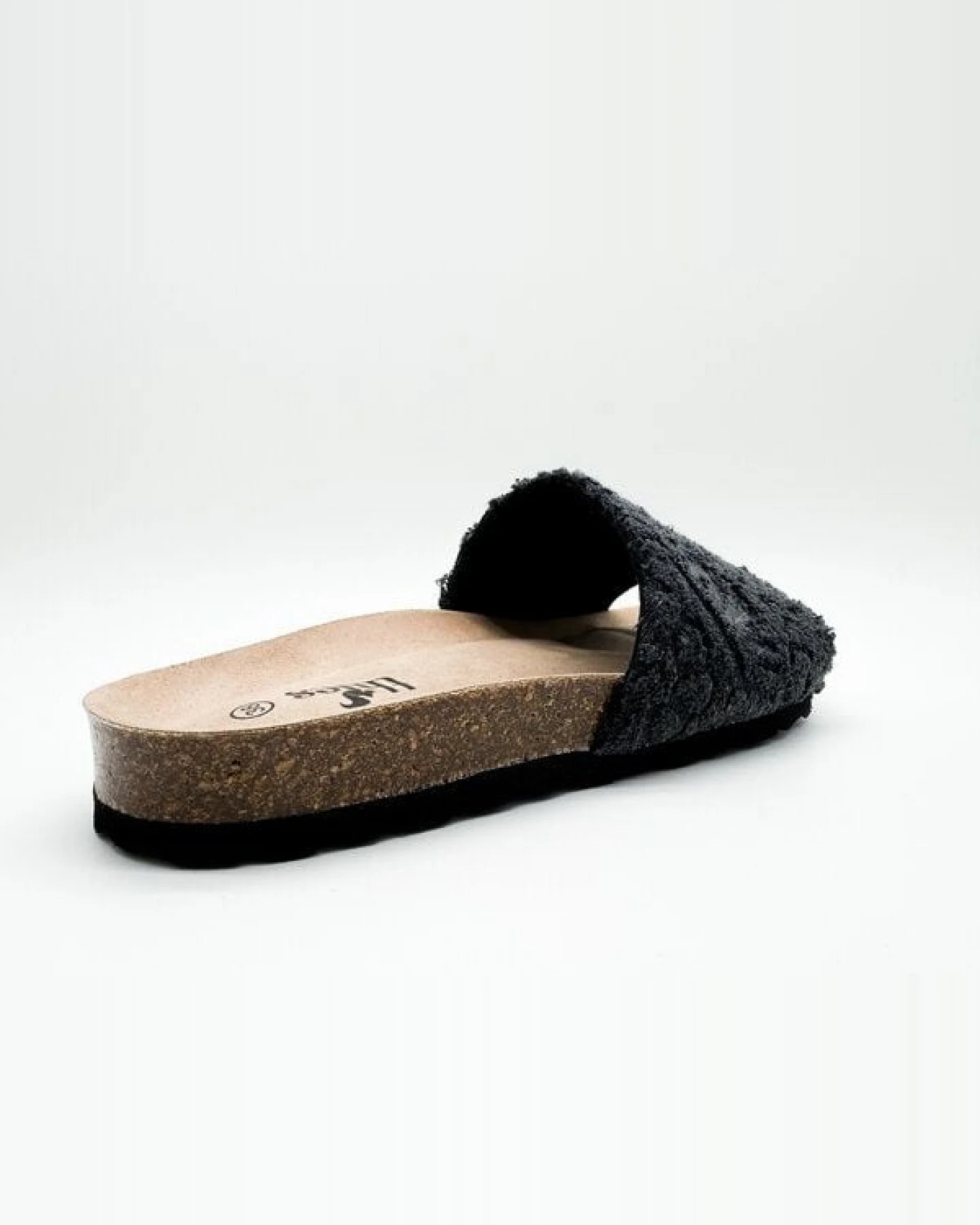 Vegane "thies ® Eco Bio Terry Slide" Sandale aus Bio-Baumwolle Frottee – Ansicht 4