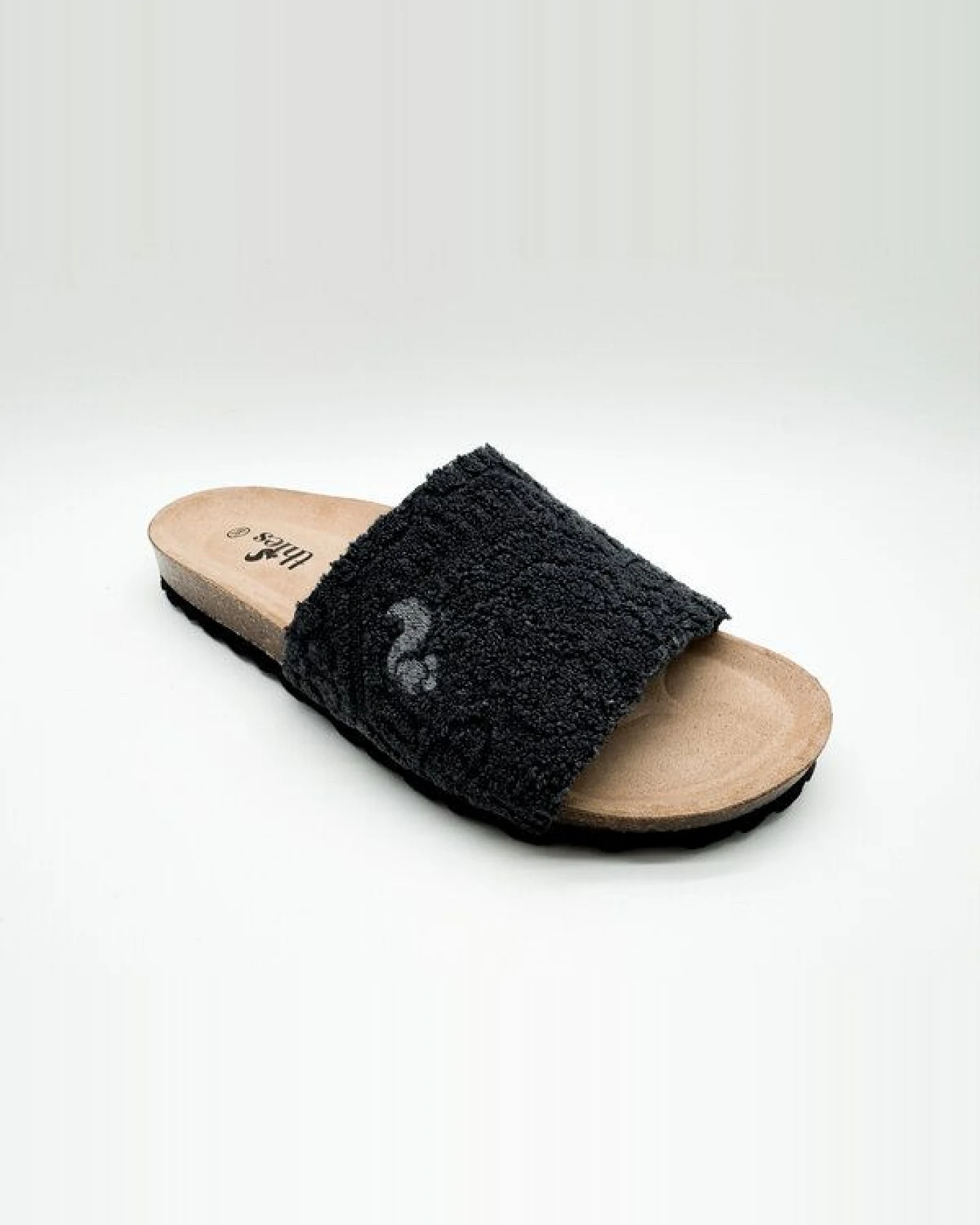 Vegane "thies ® Eco Bio Terry Slide" Sandale aus Bio-Baumwolle Frottee – Ansicht 2