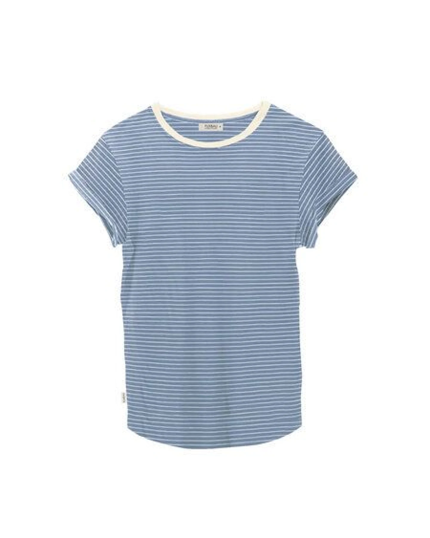 FUXBAU Frauen Streifenshirt - creme grün, bordeaux, blau oder senf – Ansicht 2