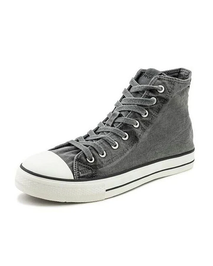 natural world Vegane Men Classic Hi-Basket-Sneaker aus Bio-Baumwolle