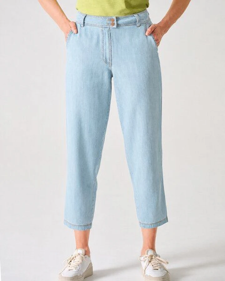 HempAge Damen Baggy Jeans Hanf/Bio-Baumwolle