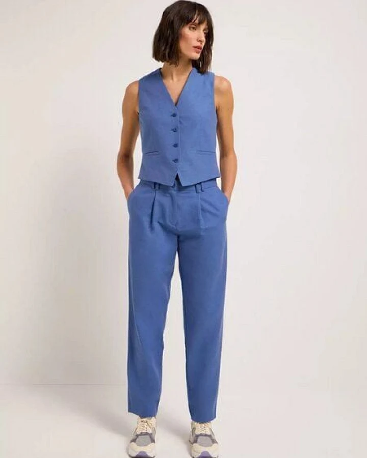 Lanius - Weste aus Bio-Baumwolle, Leinen und TENCEL Modal
