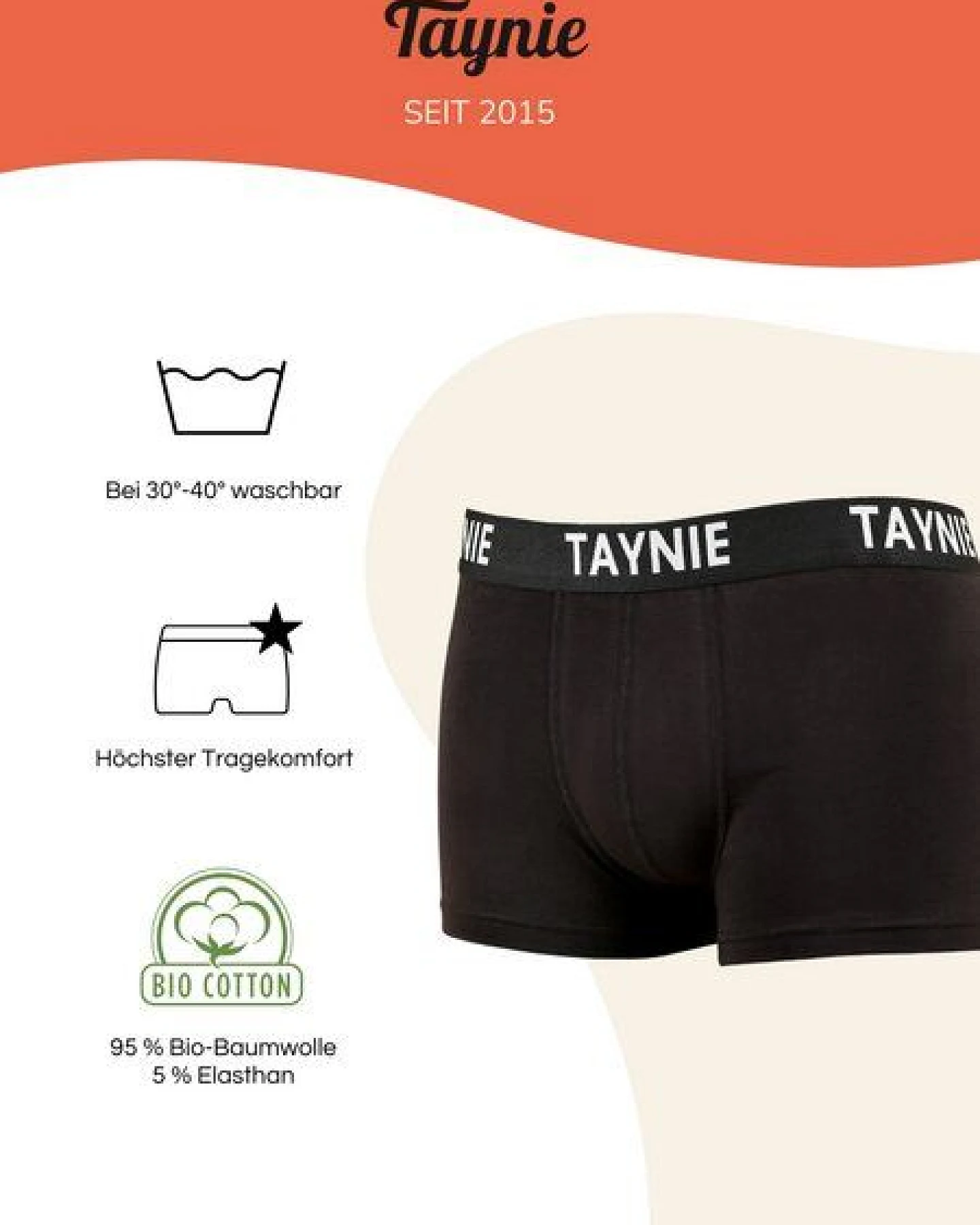 3er-Pack Mix - Retroshorts - Biozidfrei - Zertifiziert - TAYNIE HERREN BOXERSCHORTS – Ansicht 2