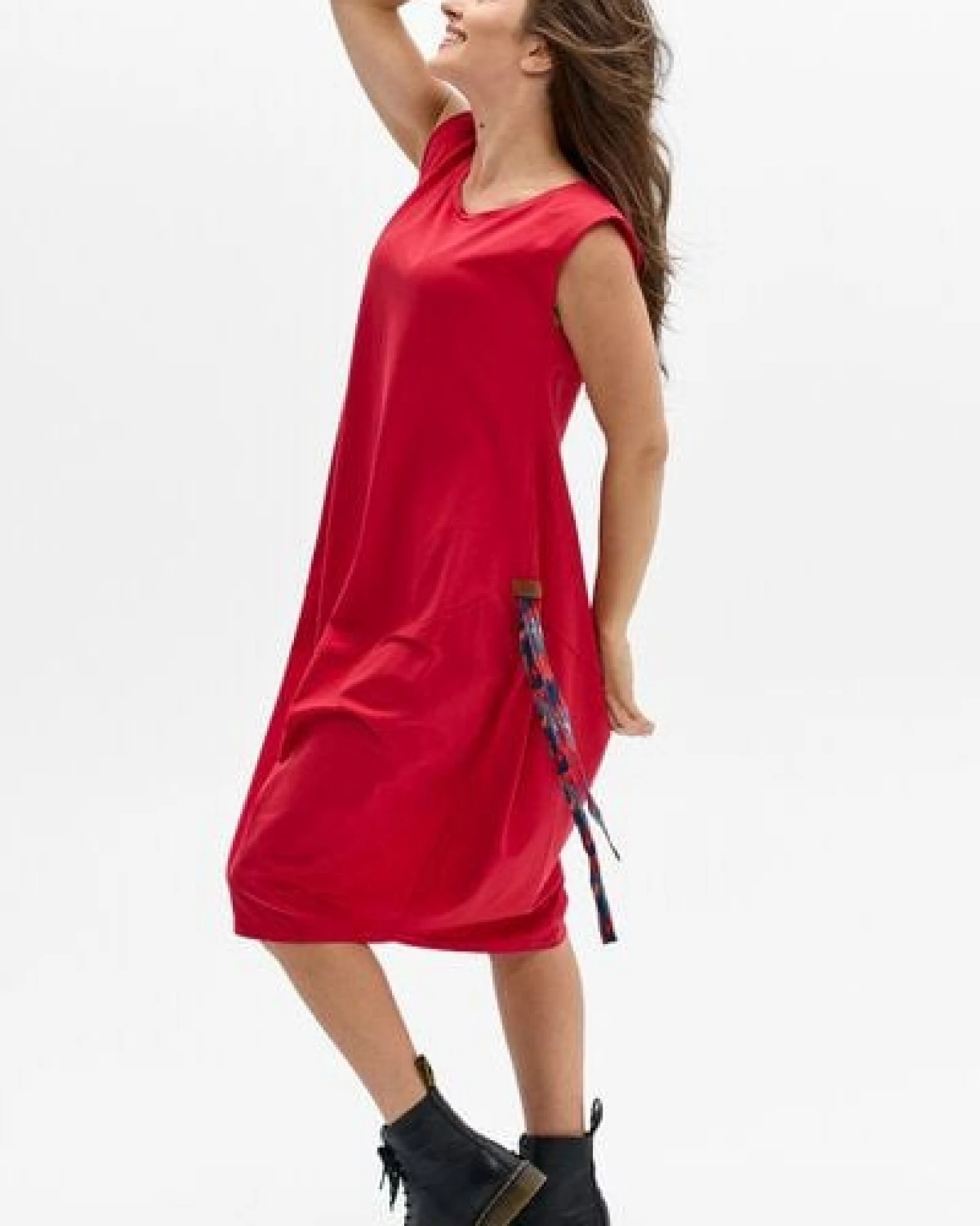 Sommerkleid Ankara – bequemer Ballon-Schnitt Kleid – luftig & verstellbar – fair in EU produziert – KOKOworld Print – Ansicht 2