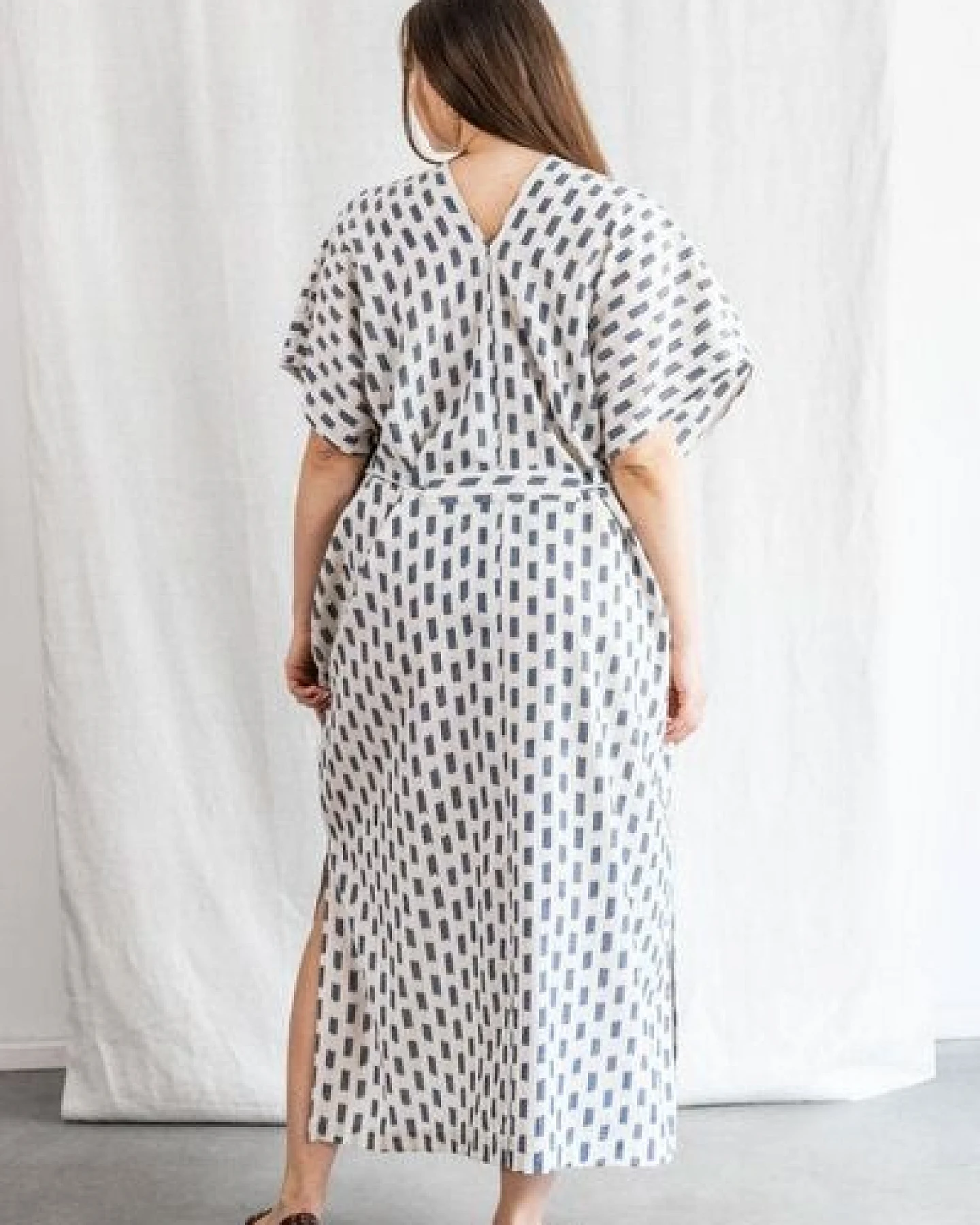 Jyoti - Fair Works Baumwoll Kaftankleid Rishi – Ansicht 4