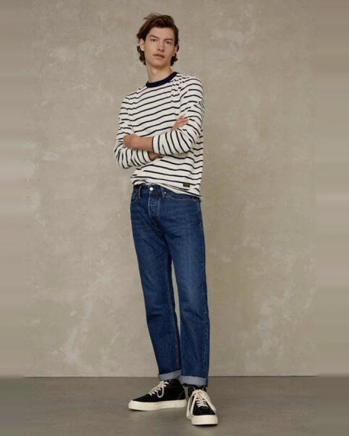 Kings Of Indigo Straight Fit Jeans - Kong - Clean Lopez Redcast Refibra