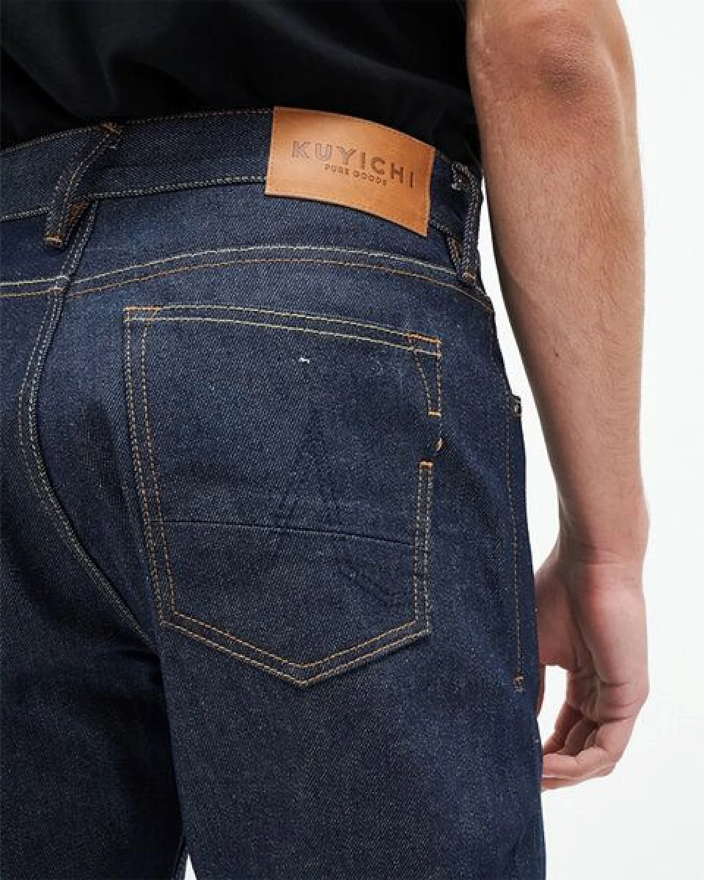 Kuyichi Jim Regular Slim Tapered - orange selvedge- – Ansicht 2