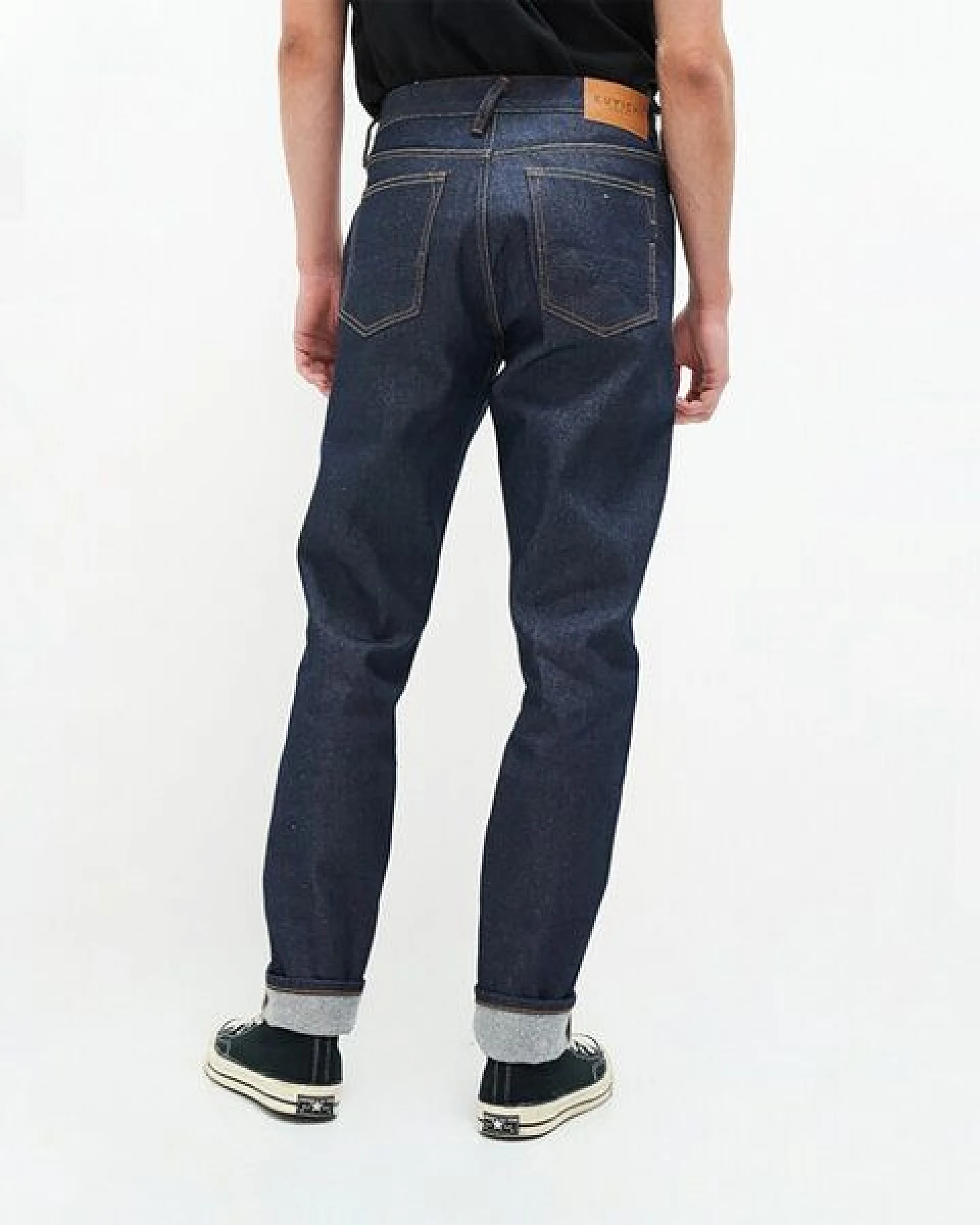 Kuyichi Jim Regular Slim Tapered - orange selvedge- – Ansicht 4