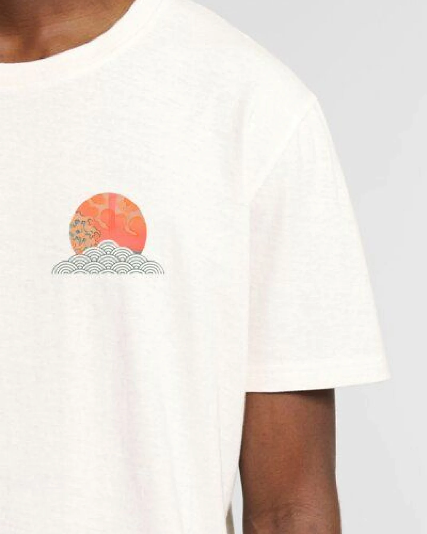 Kultgut Artdesign - Shirt aus recycelter Biobaumwolle / Sun & Water – Ansicht 3
