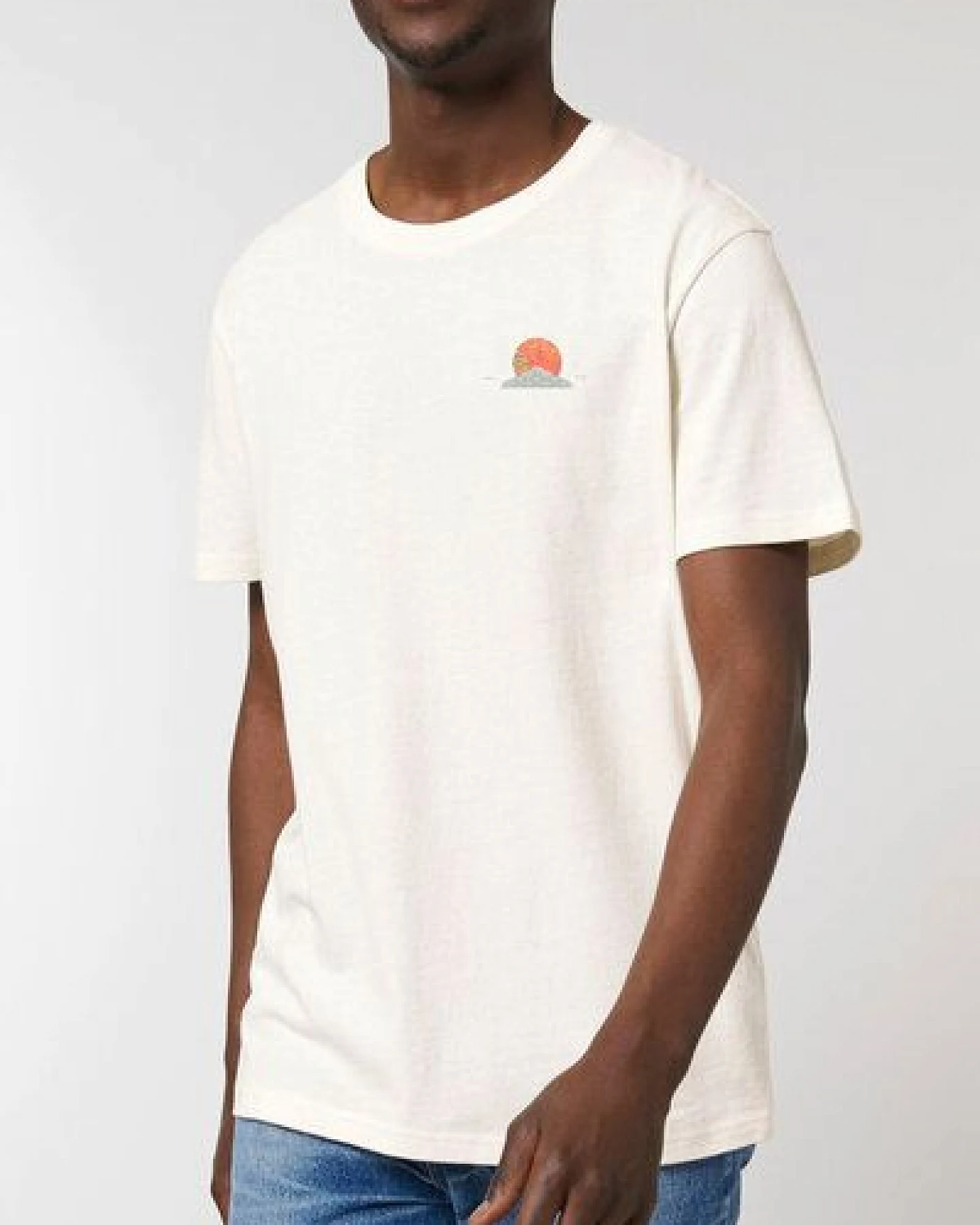 Kultgut Artdesign - Shirt aus recycelter Biobaumwolle / Sun & Water – Ansicht 4