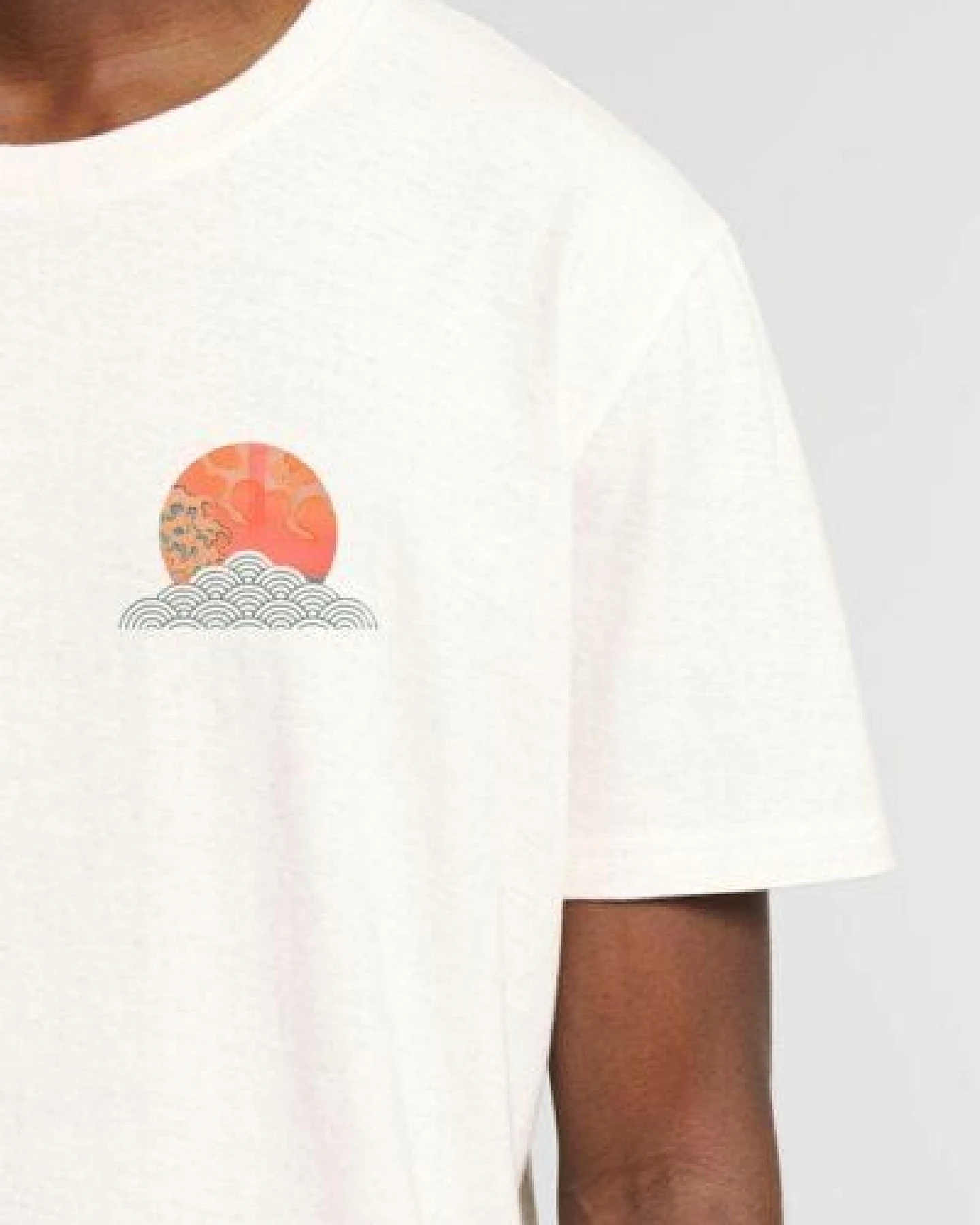 Kultgut Artdesign - Shirt aus recycelter Biobaumwolle / Sun & Water – Ansicht 3
