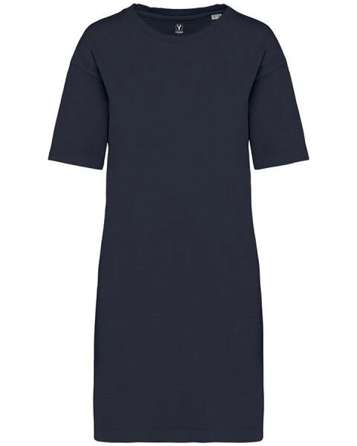 YTWOO Ausgewaschenes Damen T-Shirt Kleid aus 100% Bio-Baumwolle
