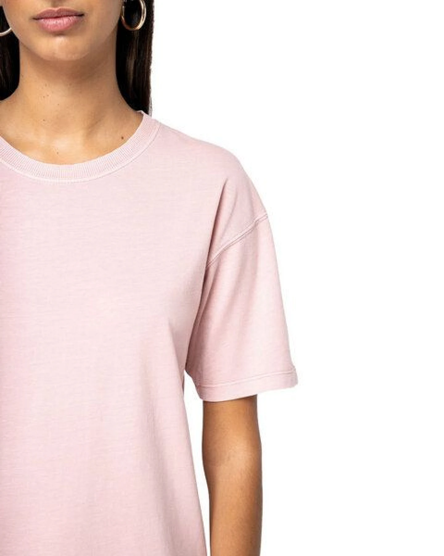 YTWOO Ausgewaschenes Damen T-Shirt Kleid aus 100% Bio-Baumwolle – Ansicht 3